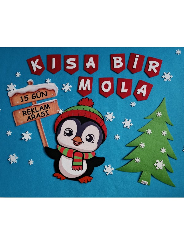 Kış Temalı Penguen Reklam Arası Pano Süsleme Paketi…